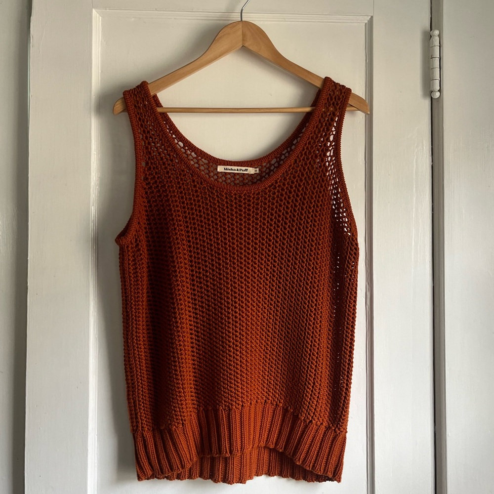 Misha & Puff Net Tank in Gingerbread